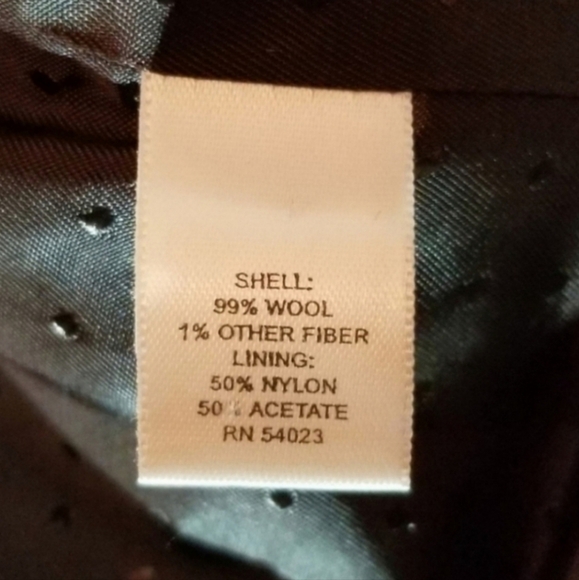 Banana Republic Jacket Houndstooth Plaid Wool Chocolate Brown Size S - Picture 12 of 13